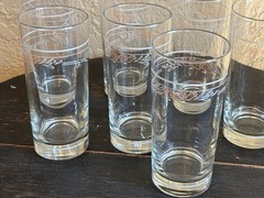 VTG Corelle Coral Tulip Rose Tumblers Water Glasses – 7