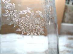 Antiq Glassware by Bryce Glass Co-Gorgeous Pitcher-Ribbon & Floral Swag-*SALE***