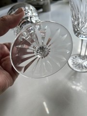 Set of 2 Waterford Lismore Crystal 4oz 5 7/8 Stem Wine Glass Goblet Lot..