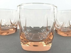 7 Libbey Imperial Pink Old Fashioned Glasses Set Whiskey Rocks Glass Tumblers