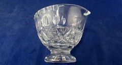 Avitra Lead Crystal Gravy Boat Swirl Star Pattern Made in Poland