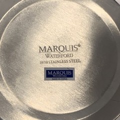 Marquis Waterford Stainless Steel Champagne Wine Ice Bucket Leather Handles