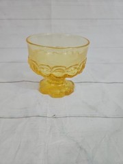 Vintage Tiffin Franciscan Madeira Cornsilk Yellow Goblet Champagne/Sherbet Glass
