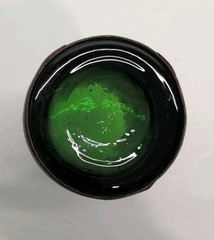 Vintage Barware Green Glass Leather Wrapped MCM Replacement