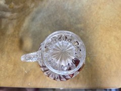 Hofbauer Red Byrde Bird Crystal Punch Cup Vintage