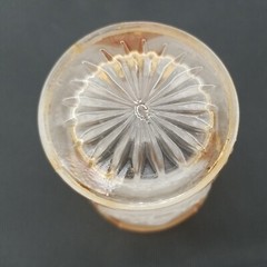 Imperial Marigold Carnival Glass Frosted Windmill Water Tumbler 1970’s Vintage