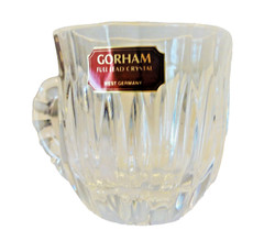 8 Gorham Heritage Full Lead Crystal Fluted Punch Cups in Original Box Item YH 43