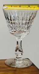 2 Vintage Tiffin Franciscan Waterford Cut Champagne/Tall Sherbet Glasses