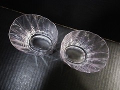 Midcentury Dansk Crystal Quistgaard Oval Facette 2 Dbl Old Fashioned Tumblers