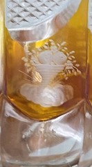 Bohemian Cut Glass Amber Stained And Etched Friendship Cup 1840s