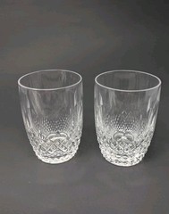 Vintage Colleen by Waterford Crystal Set Of 2 Double Old Fashioned Glasses 4.5″