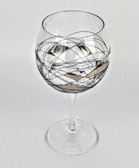 Romanian Milano Stemmed Stained Glass/Mosaic Silver 16oz Replacement