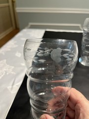 Princess House Heritage Crystal Ice Tea/Water/Sundae/Dessert Beverage Glasses