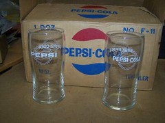 vintage Pepsi Glass Tumbler Set of 12 Barware Soda Memorabilia libby 10 0z f-11