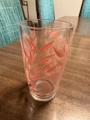 Vintage Mid-Century Jeannette (?) Juice Glass Red Cosmos MCM Replacement