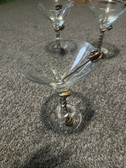 Vintage Martini Glasses Set set of 6