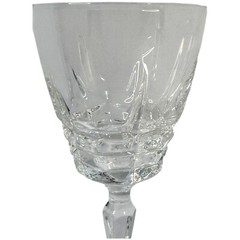 Vintage Set of 4 Cherbourg 24% French Lead Crystal Unit No. 5 Cordial Glasses