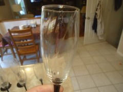 Set of 6 Astra Black 8 1/4″ Champagne Flutes by Cristal D’Arques