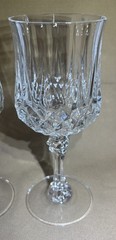 Set of 4 Cristal D’Arques Longchamp 7 1/4″ White Wine Glasses 8 Oz to the Rim