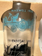 4 Vintage Federal Painted Car 11 oz Glasses – Ford, Cadillac, Packard, Maxwell
