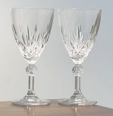Set of 2 Royal Crystal Rock – Linea Gala Water Goblets / Wine Glasses