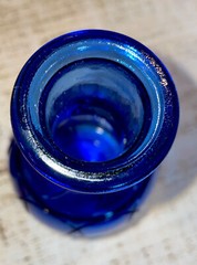 Vintage Colbalt Blue Ring of Rings Decantur Circa 1930s