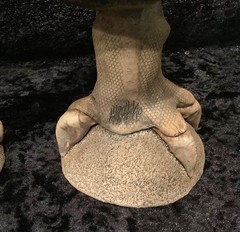 Vintage Pair (2) Richard Marshall Pottery Dragon Woo Claw Foot Goblets 7.5”