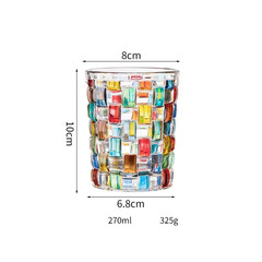 Italian Zecchin Crystal Whisky Glass – 270-310ml (9-10.5oz) Hand Painted