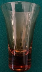 VINTAGE~~ORIGINAL~~4~~SHOT GLASSES~~VARIOUS SHAPES & SIZES~~HANDBLOWN~~AMBER