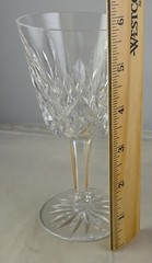 10 Waterford Ireland Lismore 5.75″ White Wine Glasses – Signed – Exc. Cond.