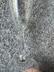 Set of 2 Champaign Flutes. Clear. Preowned. Excellent.