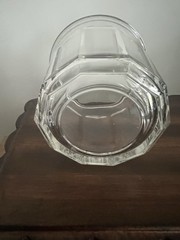 Set Of 2 Luminarc 500 Clear Working Glass 10 Panel Tumbler 3 3/4″ 14oz