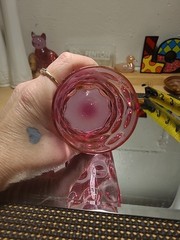 Northwood Cranberry Coin Dot Optic 8 oz. Tumbler