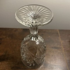 Vintage Libbey HOBSTAR Star of David Water Wine Goblet Glasses 7” Excellent