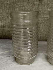 Anchor Hocking Ribbed Clear Iced Tea Tumbler Glass 6″ – Set Of 2