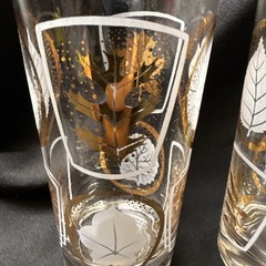 Vintage MCM Set of 3 Federal Glass Glen Echo 12 oz Glasses EUC