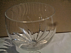 Gorham Blown Crystal Wine Glass Water Goblet Ardent 8 Oz Height: 7 5/8 In