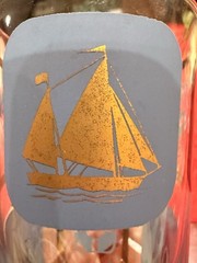Vintage MCM Nautical Highball Glass Set Of 2 22k Gold Decoration Ex Cond 5.5”