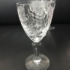 ROYAL BRIERLEY – HONEYSUCKLE – 4 WINE / LIQUOR GLASSES 4 3/4”