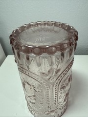 Tabla Hobnail 3D Figural Bunny Rabbit Glass Tumbler Light Pink