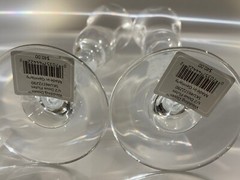 GORHAM AMORE WEDDING DOVES Crystal Toasting Champagne Flutes set of 2