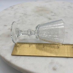 SET OF Five ACID ETCHED WINE GLASSES FROM THE 1930’S