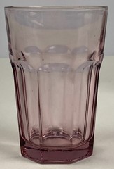 Set of 6 Vintage Libbey Pink Tumblers | Mid-Century Ribbed Drinking Glasses