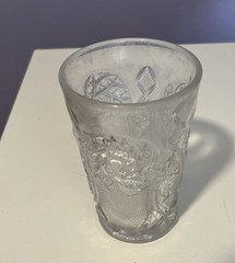 EAPG Westmoreland #575 Paddlewheel w/ Shield Water Tumbler 1912- 4 3/4″H