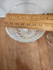 Set of 2 Luminarc Diamant Wine Glasses 6 3/4“ Tall Crystal USA 6 oz Capacity