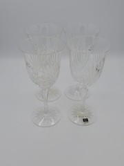 Set of 4 Rogaska Richmond (No Trim, Multisided Stem) Water Goblets LK