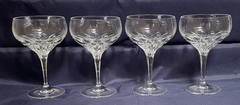 Set 4 Nachtmann DIAMANT Gorham DIAMOND-CLEAR Crystal Champagne 5 3/4″ EXCELLENT