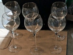 Set Of 6 Balloon Stemmed 10 Ounce Wine Glasses By Lenox