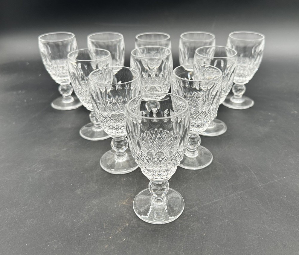 Waterford Crystal Colleen Short Stem 4-1/4″ Sherry Wine Glasses ~ Set of 11