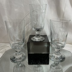 Eamon Glass Etched 6” Irish Coffee Ireland Harps Shamrocks Glass – Set of 3